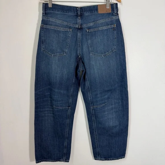 Madewell Petite Darted Barrel-Leg Jeans Softdrape Edition Medium Wash Size 27 P - Picture 5 of 12